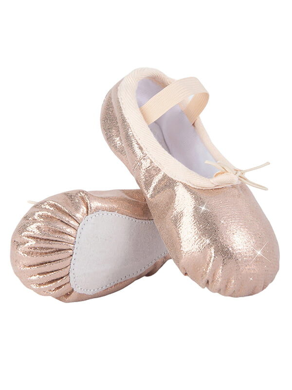 Girls Glitter Ballet Dance Shoes